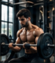 Athlete performing heavy barbell bench press in Strength Training